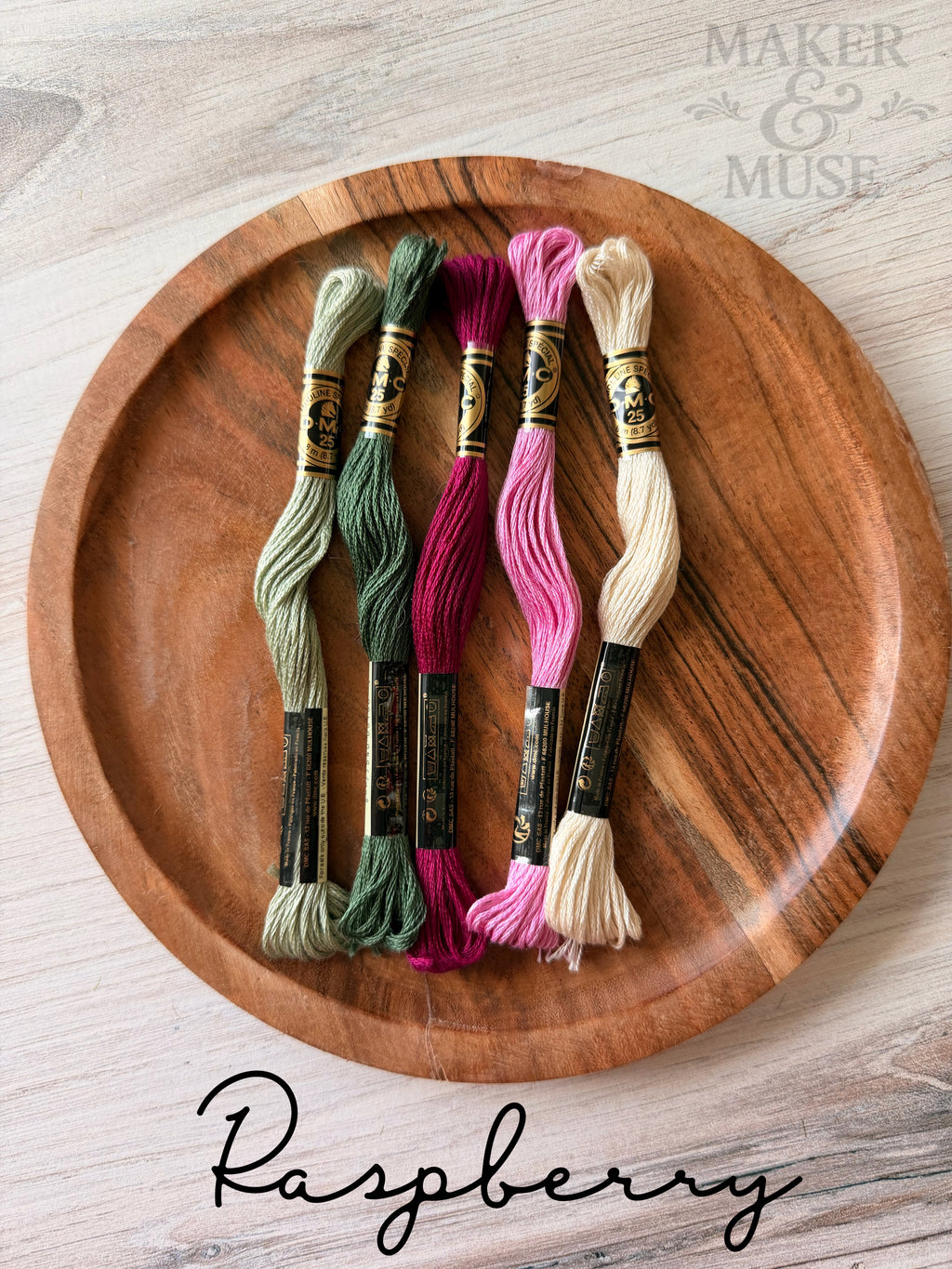 Leather and Embroidered Initial Ornaments