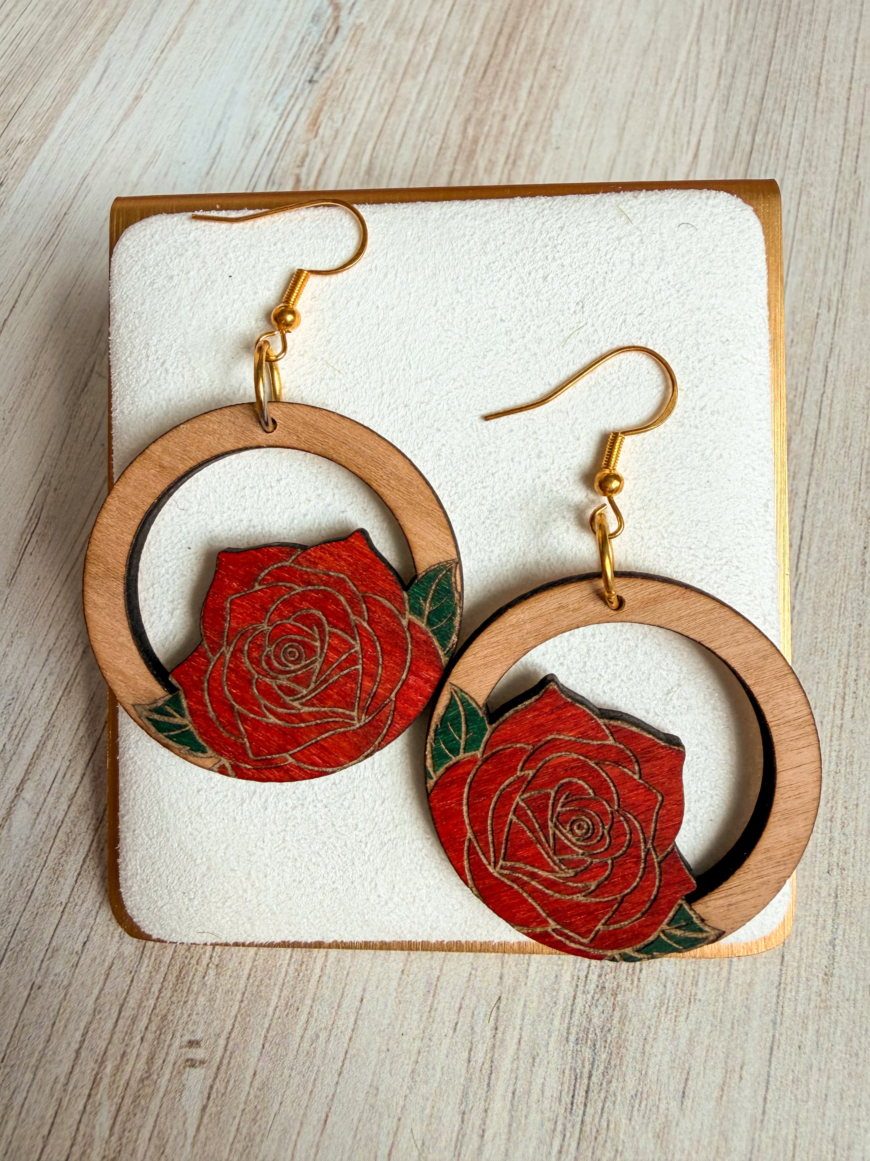 Handmade Wooden Earrings