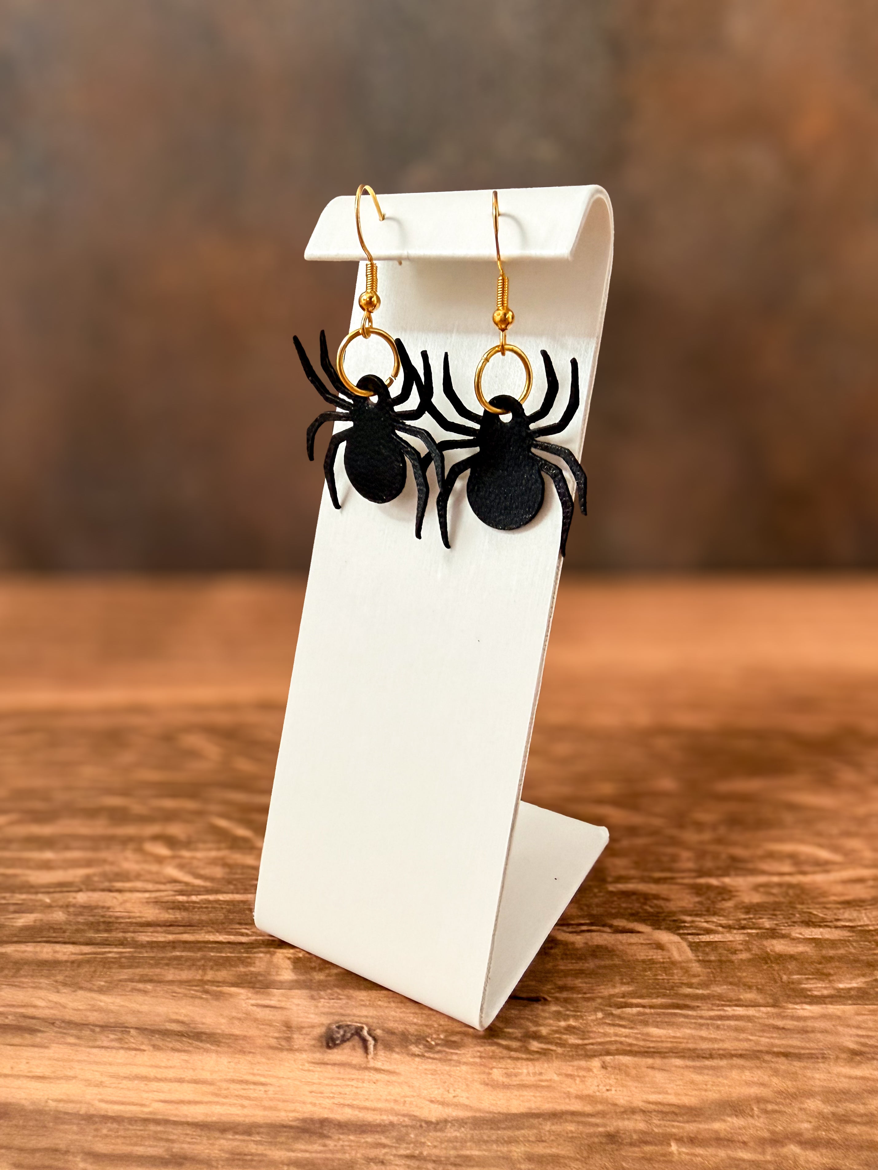 Leather Spooky Halloween Themed Earrings