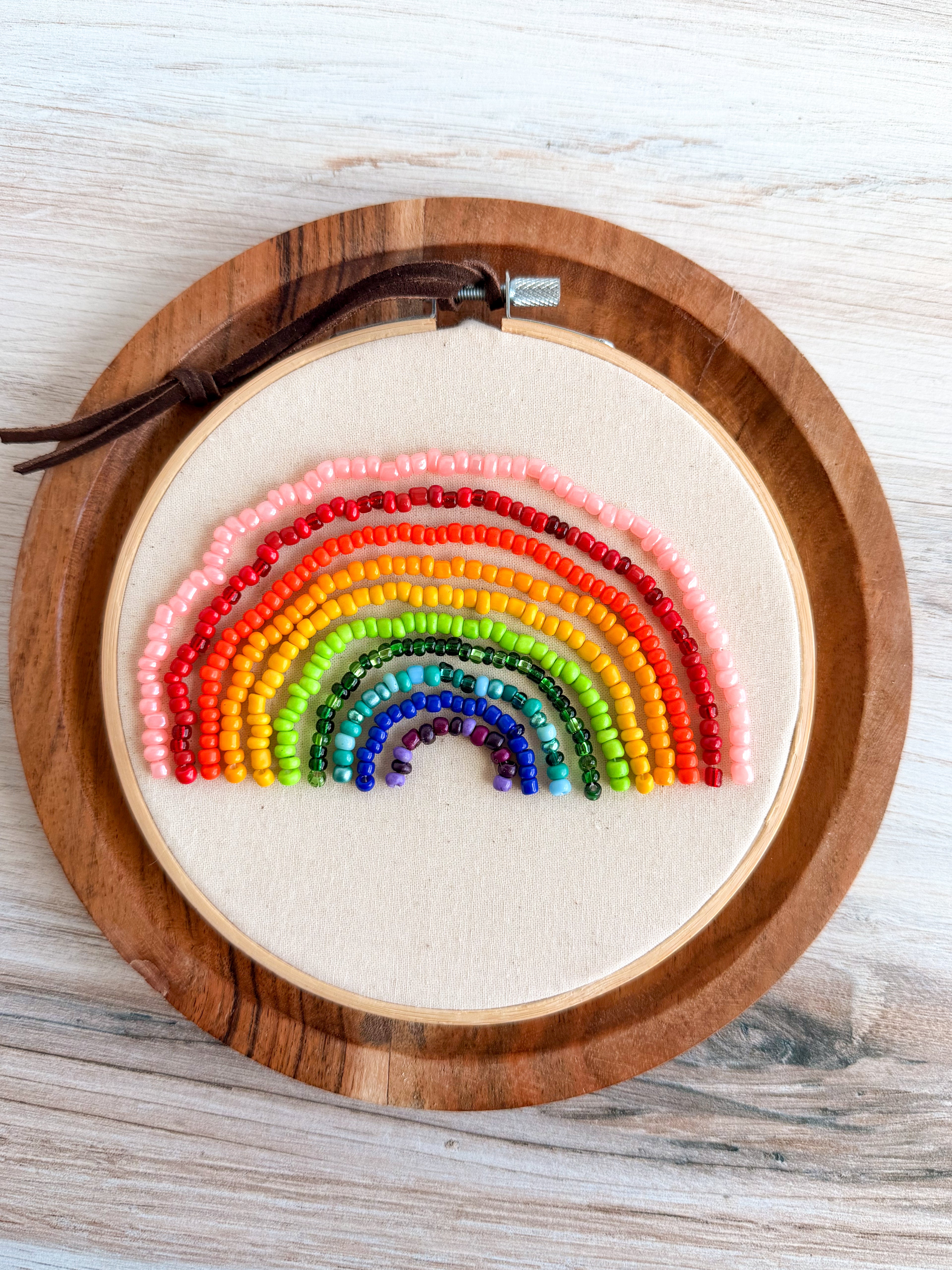 Beaded Rainbow Embroidery