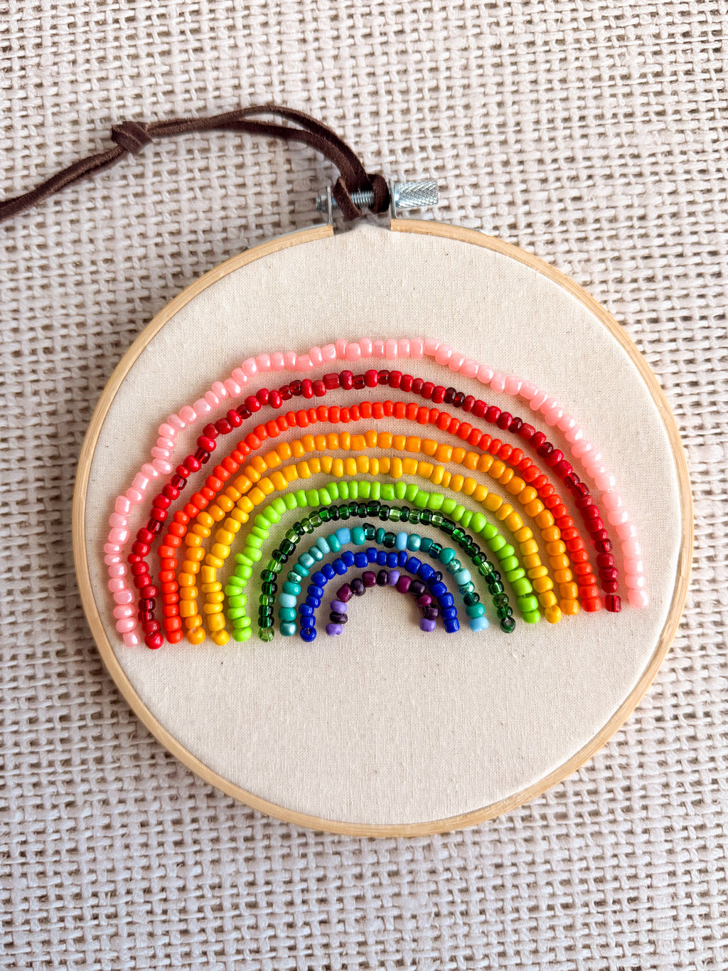 Beaded Rainbow Embroidery