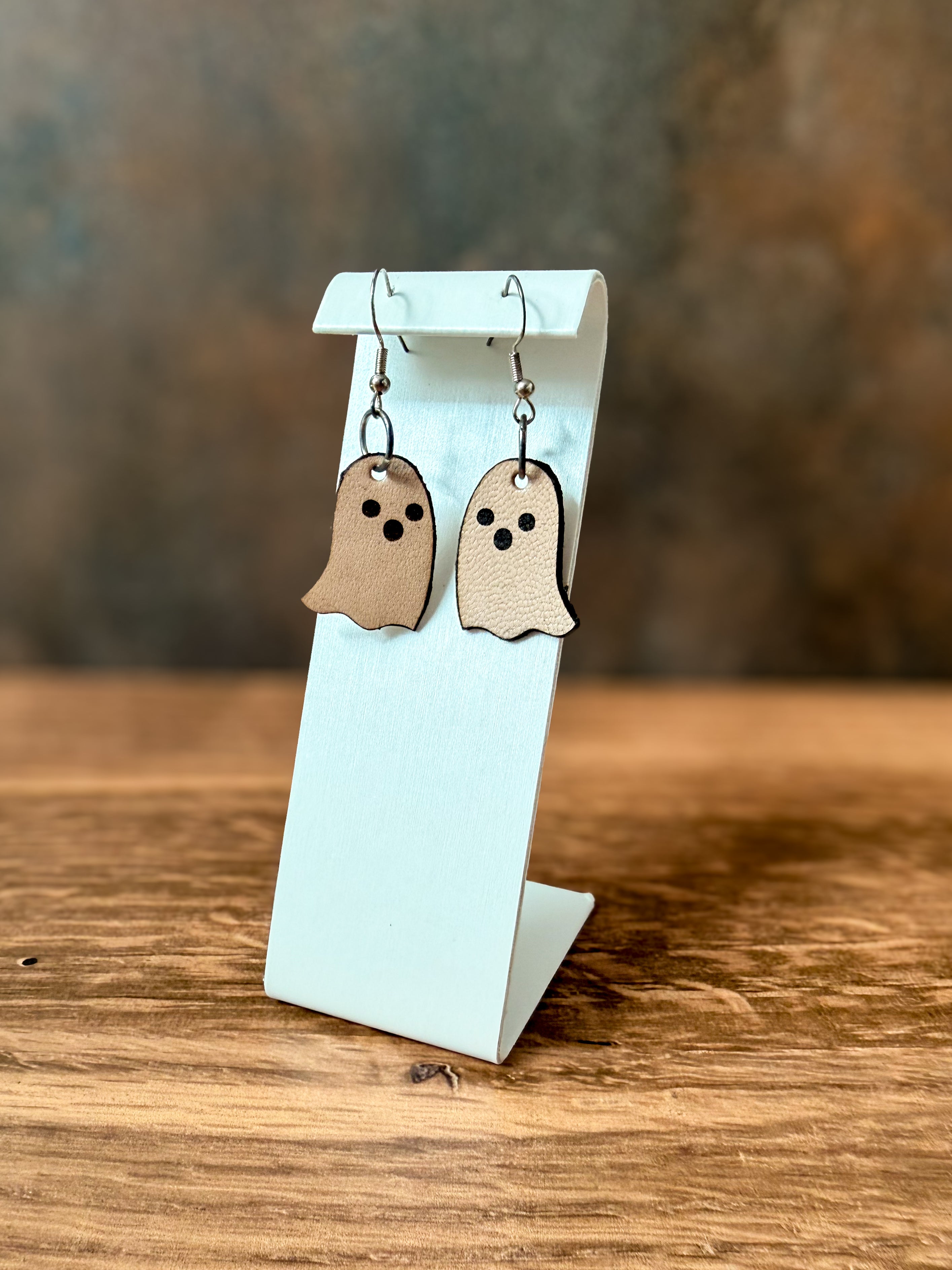Leather Spooky Halloween Themed Earrings