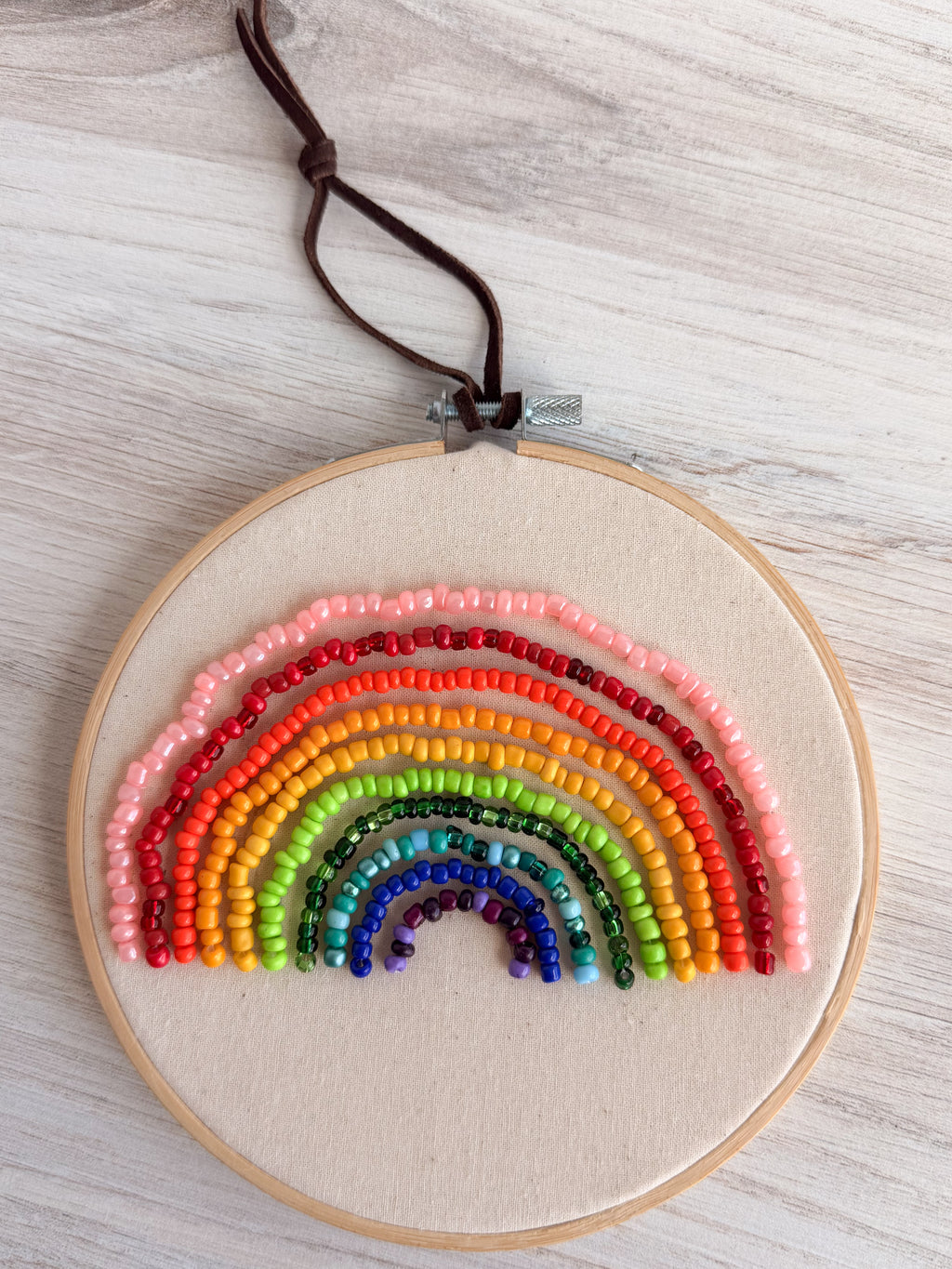 Beaded Rainbow Embroidery