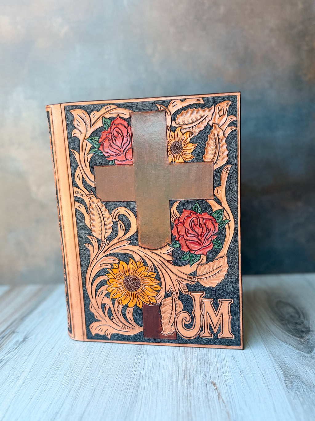 Sunflower & Rose Initial Bible