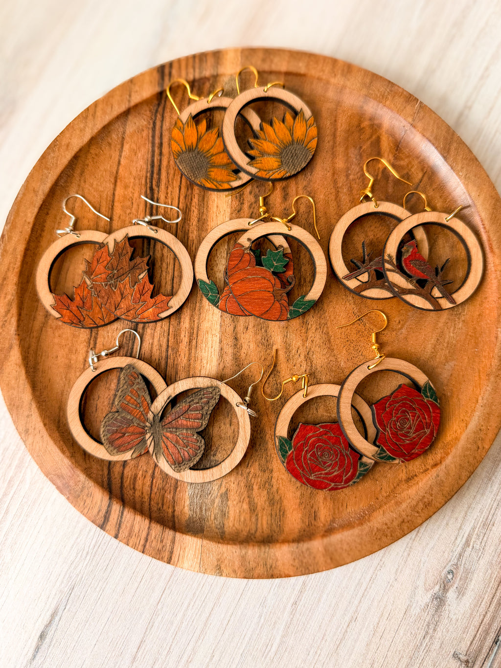 Handmade Wooden Earrings