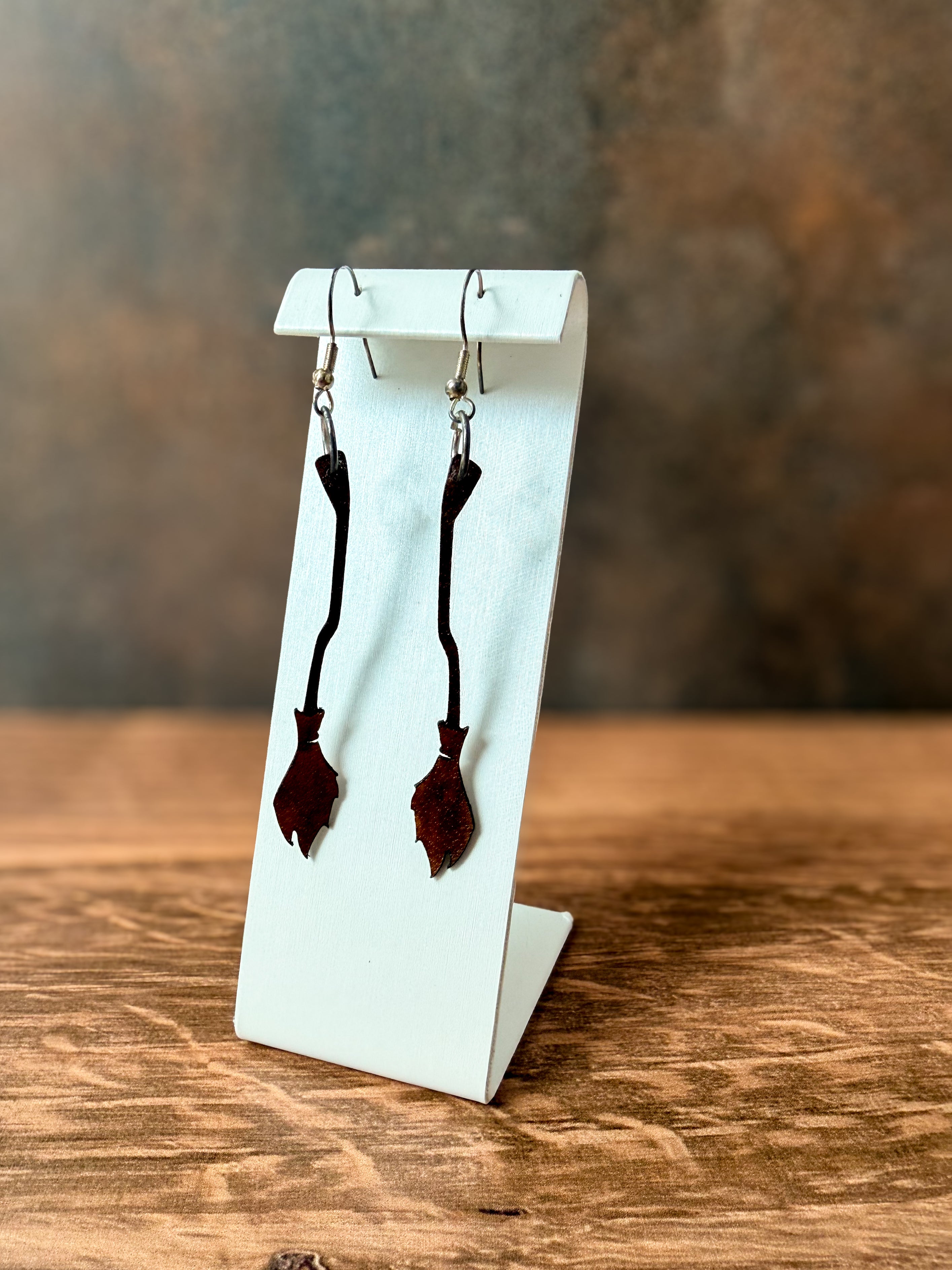 Leather Spooky Halloween Themed Earrings