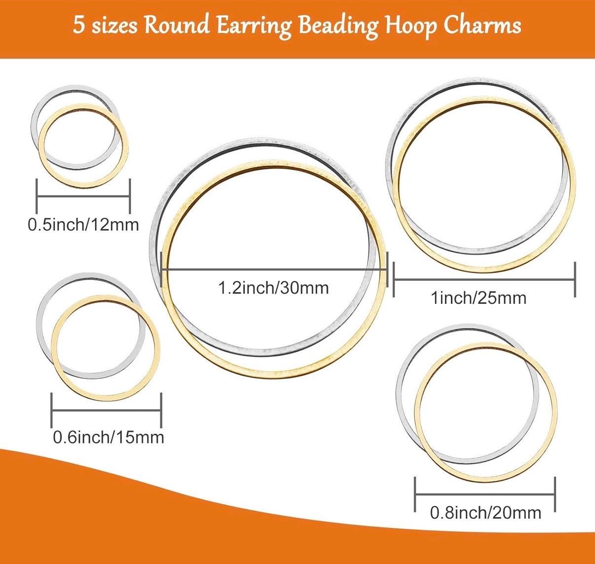 "For Good” Beaded Hoop Fringe Earrings